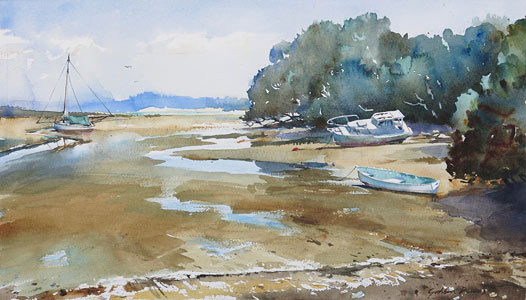 Graham Downs NZ landscape artist, watercolour